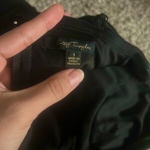 Black , floor length , city triangles , size 1 dress